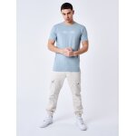 Project x paris t - shirt signature broderie relief couleur - bleu gris, taille - xs