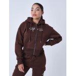 Project x paris veste zipp femme signature couleur - marron, taille - m