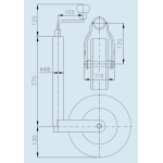 Winterhoff st 48 - 260 lb roue d'appui
