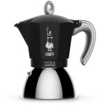 Cafetire espresso 2 tasses noir new moka induction bialetti