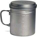 Gourde et pot 0, 7 litre bot bottle pot titane vargo