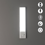 Lampe sous - meuble magnetic avec batterie / capteur de mouvement, carre, argente easy