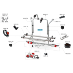 Etrier de support fiamma adapt� au carry bike mercedes viano / ford custom - num�ro de pi�ce fiamma 98656 ...