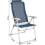 Fauteuil pliant berger comfort bleu