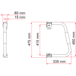 Fiamma arceau d'aide � l'acc�s / s�curit� de porte security 46 deep black