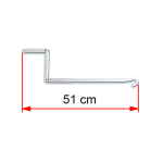 Manivelle en aluminium crank handle short fiamma