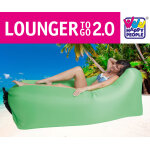 Happy people fauteuil gonflable lounger to - go 2. 0 vert