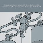 Interrupteur  gaz  distance gs 10 pour installation  une ou deux bouteilles truma