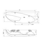 Jokon bbsnwdr 3000 feu arri�re avec catadioptre triangulaire 12 v droite