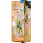 Koziol superglas club carafe l karaffe mit kippdeckel und geschenkverpackung 1, 2 liter