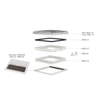 Lanterneau fiamma cadre extérieur pour fiamma vent 50 référence fiamma 98683 - 142 Lanterneau fiamma cadre extérieur pour fiamma vent 50 référence fiamma 98683 - 142