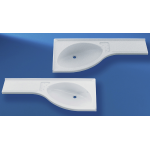 Lavabo d'angle avec tablette  gauche comet