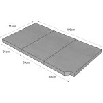 Matelas pour lit de campeur vw t5 / t6 ocean & california avec visko