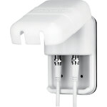 Maxview prise satellite ext�rieure twin raccord f / coaxiale anthracite