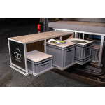 Module vanlife pour ford tourneo custom l1 / ford tourneo custom l2 avec installation de climatisation ...