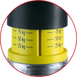 Moog trailerparts roue d'appui galvanisée avec indicateur de charge d'appui 48 mm Moog trailerparts roue d'appui galvanisée avec indicateur de charge d'appui 48 mm