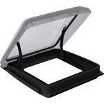 Mpk visionstar m lanterneau pour caravane 400 x 400 mm sans aration permanente noir pour paisseur de ...