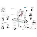 Plaque de fixation sup�rieure fiamma adaptable sur carry bike mercedes vito - num�ro de pi�ce fiamma ...