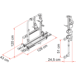 Porte - vlos carry bike 200 dj bis 2006 fiamma