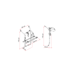 Porte - vélos carry bike vw 2023 t5 argenté fiamma Porte - vélos carry bike vw 2023 t5 argenté fiamma