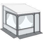 Privacy room 300 cm pour store f65 / f80 pour fiat ducato � partir de 06. 2006 fiamma