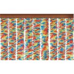 Rideau en molleton chenille color 185 x 56 cm
