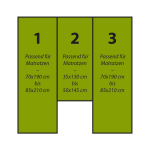 Set de draps - housses 3 pices pour lits arrire bordeaux