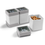 Set 0, 6 l avec plateau blanc gris sigma dry food sunware