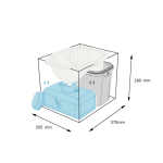 Trelino diy set m pour toilettes � compost compactes ovale blanc