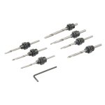 Forets fraiseurs coffret 7 pices 3 - 6mm silverline 273222