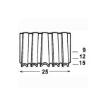 Kicloutou agrafes croco cf 25 - 12 mm - boite de 1750