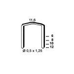 Kicloutou agrafes stcr5019 - 12 mm - boite de 5000