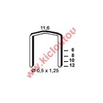 Kicloutou agrafes stcr5019 - 14 mm - boite de 5000