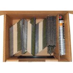 Kicloutou clou en bande 34 crantees acier 3. 1x90 boite de 2200 avec gaz