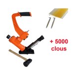 Kicloutou lot cloueur parquet pneumatique 618b + 5000 clous a parquet