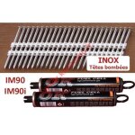 Kicloutou pack 2200 clous 3. 1x50 tb inox a2 pour paslode im90 / im90i
