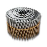 Kicloutou pointes 16 3. 1x90 mm crantes acier - rouleau de 250 clous