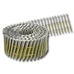 Kicloutou pointes 16� 3. 1x90 mm crant�es galva 12� en rouleaux plats fil m�tal x 4500