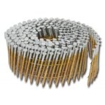 Kicloutou pointes 16� 3. 1x90 mm crant�es galva � chaud 50� en rouleaux plats fil m�tal x 4500