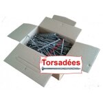 Montana pointe t�te plate acier brut 4. 0x90 torsad�e 5kg