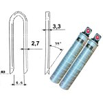 Pack de 2100 crampillons 40mm galva + gaz pour montana gf3140