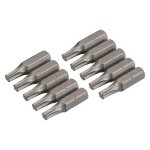 Silverline 10 embouts t25 chrome - vanadium 25mm torx Silverline 10 embouts t25 chrome - vanadium 25mm torx