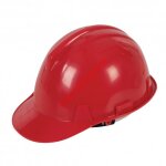Silverline casque de chantier rouge