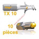 Stafa multiplus embouts torx ttap tx10 25mm blister de 10 embouts