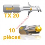 Stafa multiplus embouts torx ttap tx20 25mm blister de 10 embouts