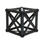 Bloc cube angle pour assemblage modules croisillon à 90° Bloc cube angle pour assemblage modules croisillon à 90°