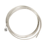 Cble 300cm en nylon perlon 2mm + fixation pour rail alu laqu blanc