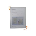 Cadre a3 vit'affiche 2 faces magntic + adhsif, liseret gris