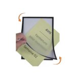 Cadre a3 vit'affiche 2 faces magntic + adhsif, liseret noir