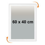 Cadre affichage clic - clac mural 60x40cm blanc 9003